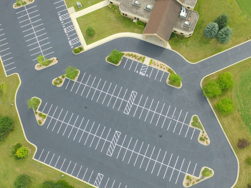 Woodbury Church Parking Lot Striping